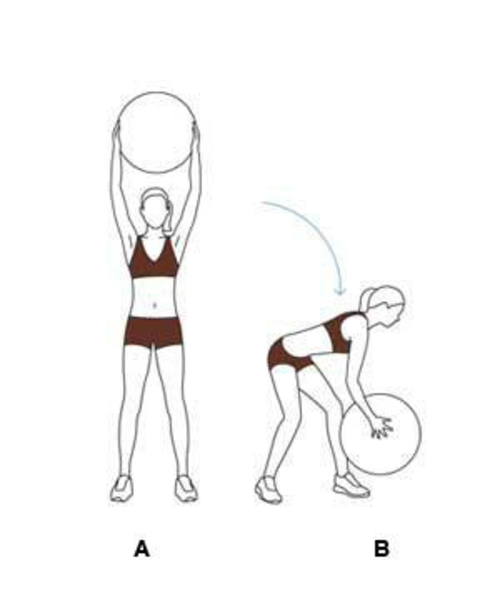 side-squat gymnastikball übungen