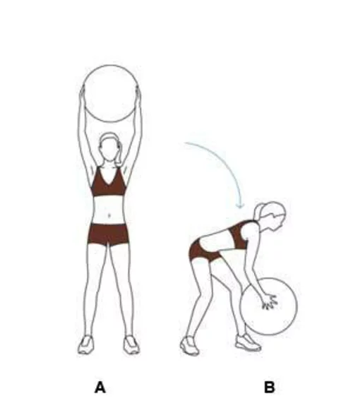 side-squat gymnastikball übungen