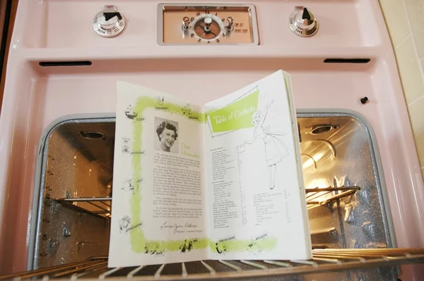 retro küche backofen rezeptbuch