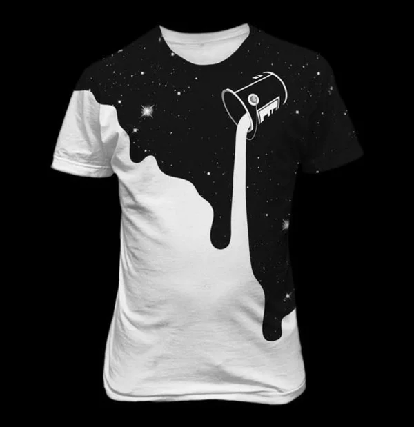 Coole ideen T-Shirts designen schwarz weiß