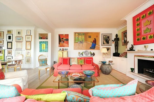 Wohnzimmer Farbideen Farbgestaltung  Wohntrends 2015 wohnen