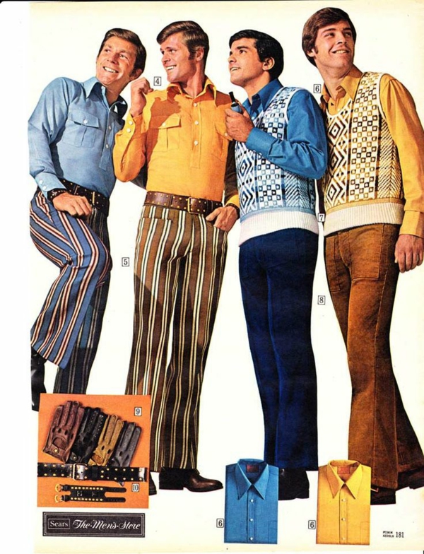 Mode 70er Männer herrenmode männer hemde accessoires