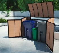 Mülltonnenbox im Garten – so machen Sie die Abfalltonnen unsichtbar