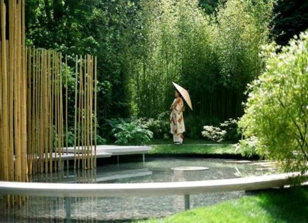 Zen Garten Anlegen japanische gärten bambus