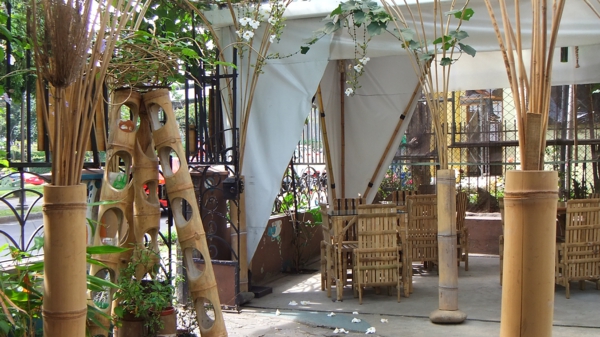 bambusdeko gartenmöbel accessoires