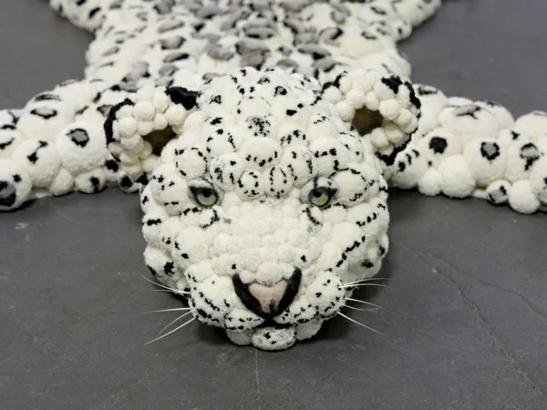 designer teppiche MYK Snowleopard kopf
