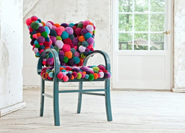 designer stuhl MYK pompon chair Design von Myra Klose 