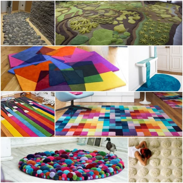 designer teppiche wohnzimmer bunte teppiche