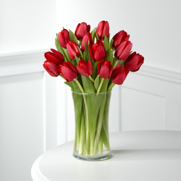 die tulpe rote tulpen vase schöne dekoideen