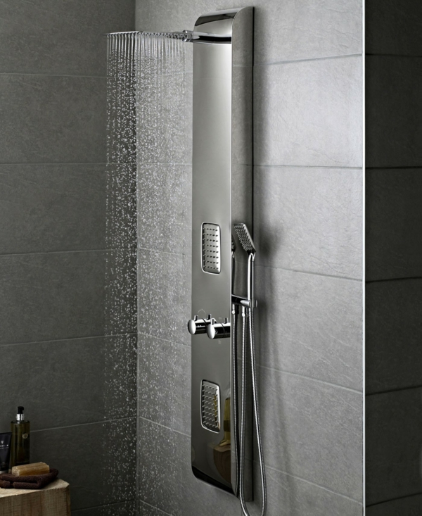 duschpaneel moderne badeinrichtung badmöbel ideen