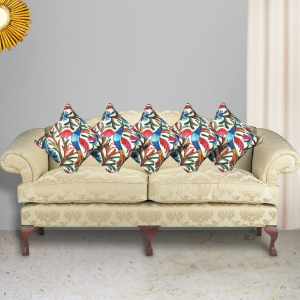 farbige dekokissenbezüge elegantes sofa dekoideen
