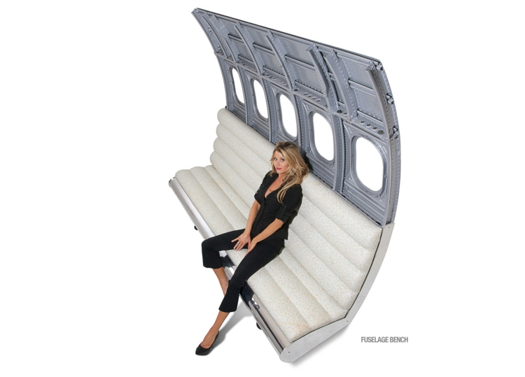 industrial design möbel ausgefallene möbel fuselage bench bank sofa