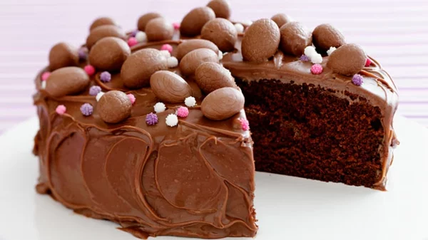 osterkuchen backen schokolade schokoladeneier bonbons