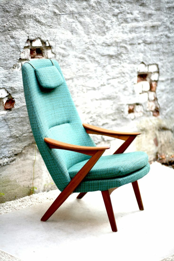 vintage sessel design frisches grün möbeldesign