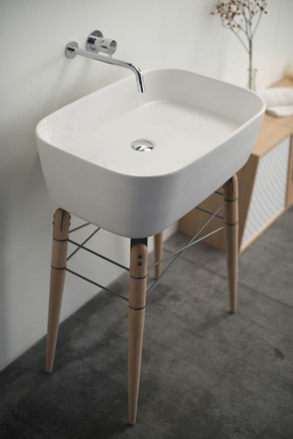 waschtischarmaturen modern badmöbel ideen waschbecken armatur edelstahl