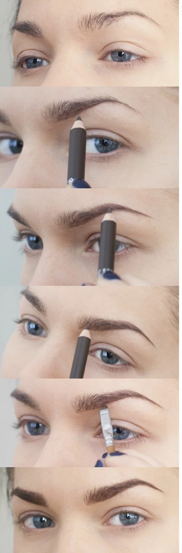 Augen Make Up Schritt für Schritt augen schminken augenbrauen