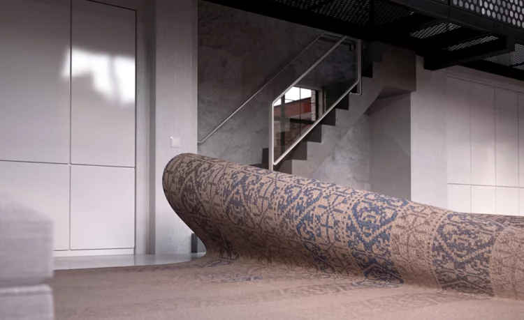Italienische Designermöbel Alessandro Isola stumble upon sofa teppich