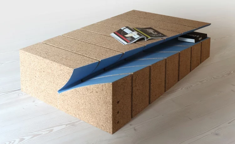 Italienische möbel designer Alessandro Isola Designermöbel eroded table console korkmöbel