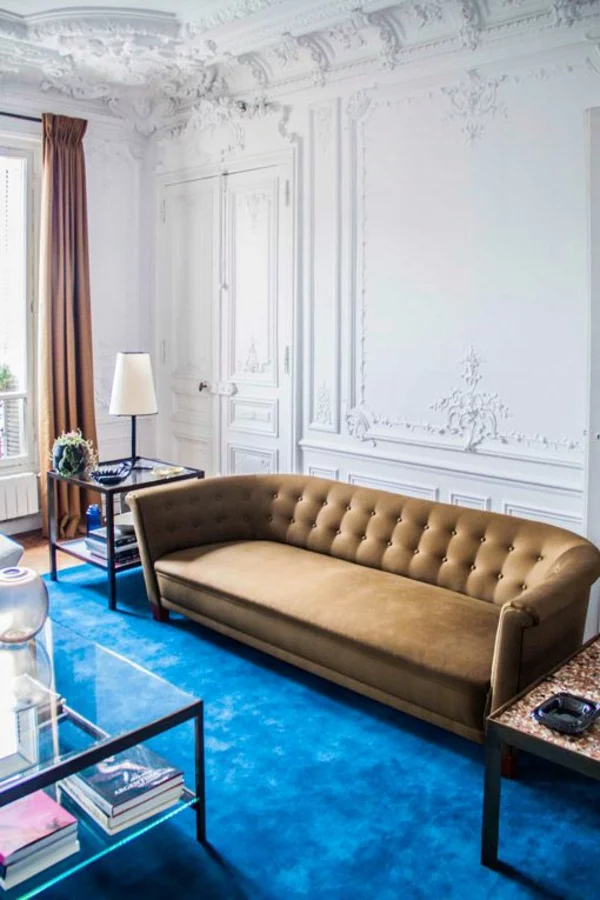 Luis Laplace Kreative Wohnideen einrichtungstipps teppichboden blau