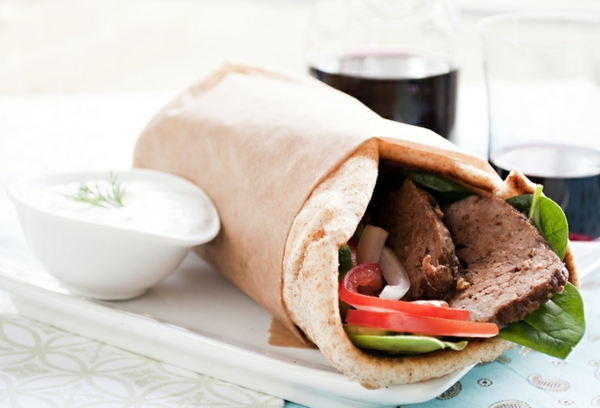 Sandwich Rezepte türkai döner kebab mit lammfleisch