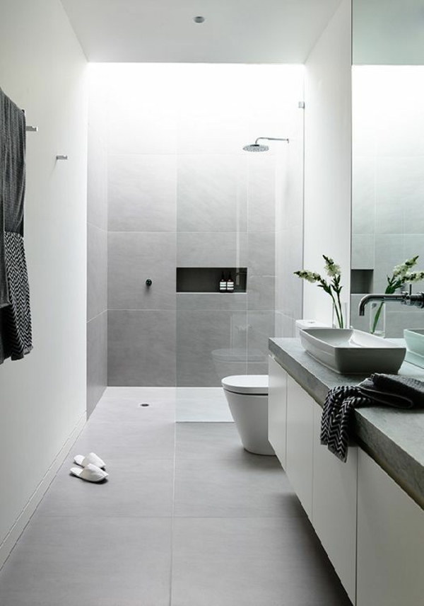 badezimmergestaltung ideen kleines bad minimalistisch einrichten