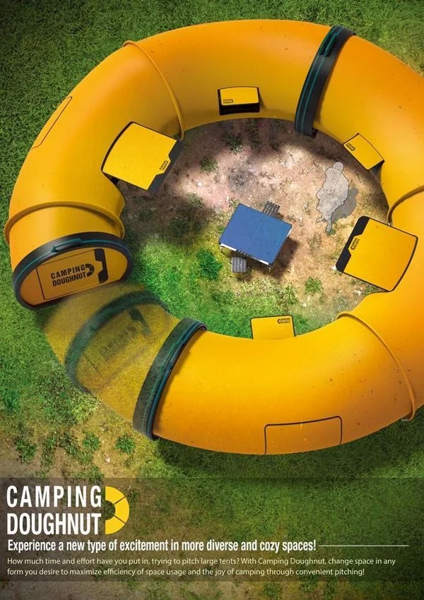 camping zelte Camping Doughnut rundform tunnel