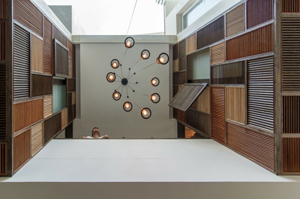 Elegante Deckengestaltung und schöne Wandeko im Patchwork Stil