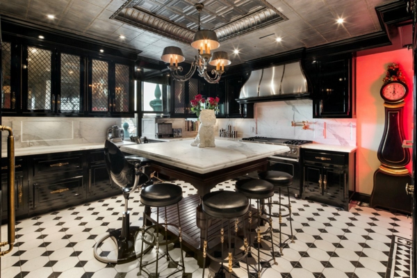 designermode tommy hilfiger luxushaus designer küche schwarz weiß