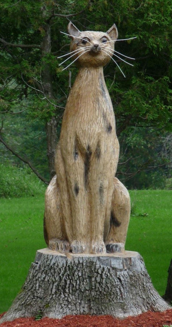 Holzfiguren werden Ihrem Garten einen individuellen Look