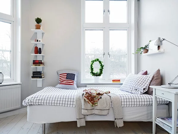 kleines schlafzimmer gestalten frisches design