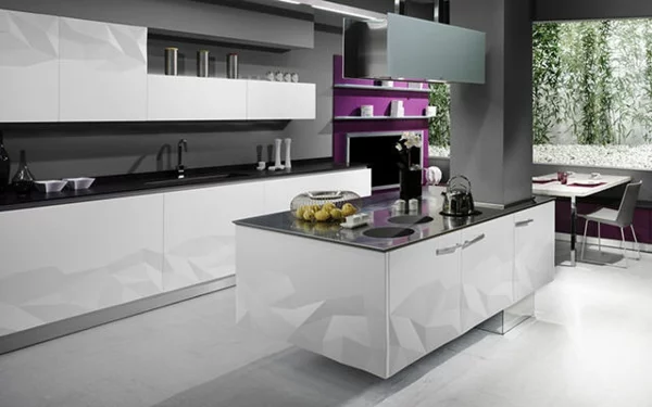 küchendesign artica kitchen 3D oberflächen