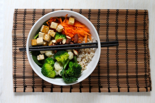 leckeres gesundes essen frisches salat japanisches essen