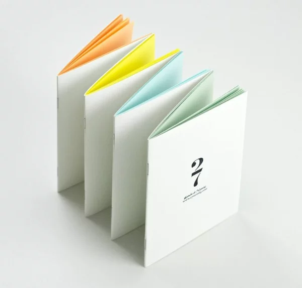 Leporello basteln DIY Projekte und Bastelideen mit farbigem Papier ein Notizbuch selber machen 