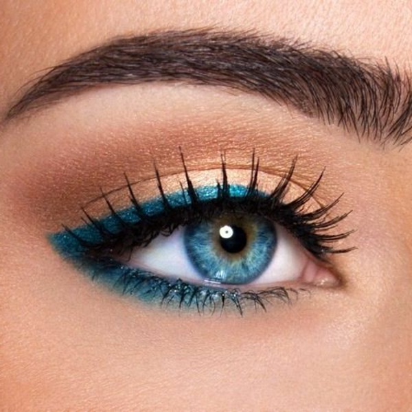 make up tipps augen blauer eyer liner