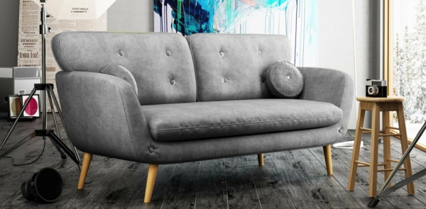 möbel retro ausgefallenes sofa vintage hellgrau