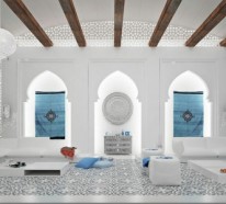 Orientalische Ornamente und skandinavisches Interior Design in einer Luxus Villa in Qatar