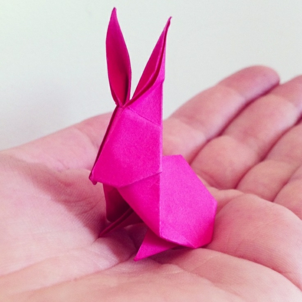 origami hase basteln osterdeko ideen basteln mit papier osterhase