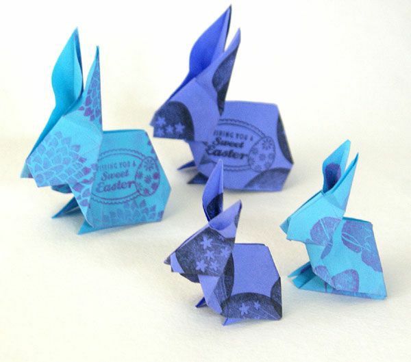 origami hase basteln osterdeko ideen origami papier kaufen