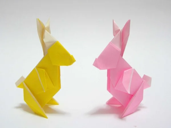 origami hase basteln osterdeko ideen osterhase