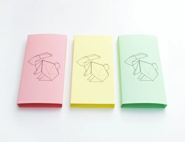 origami hase osterdeko ideen basteln mit papier farbig