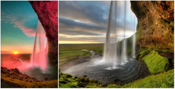 romantik wochenende Seljalandsfoss Wasserfall
