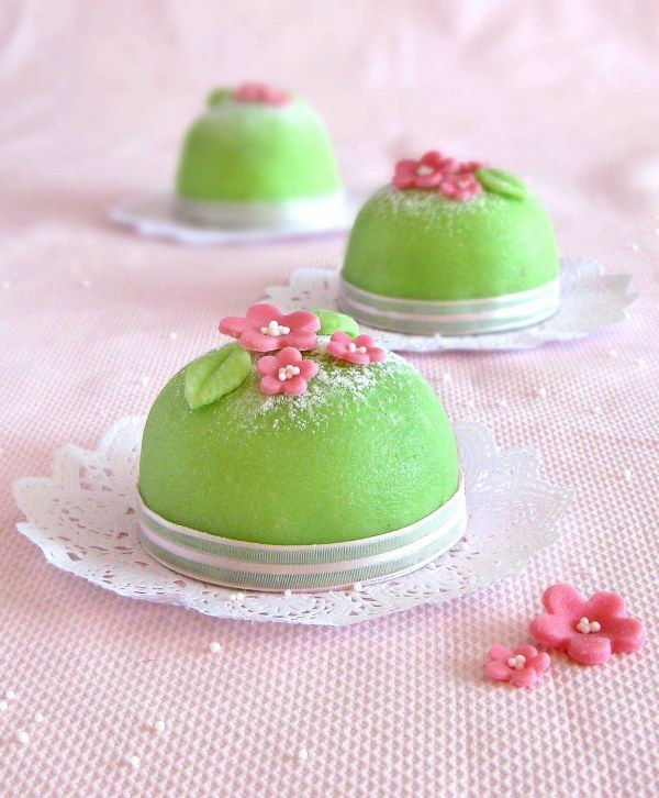schöne mini kuchen grüne kuchen