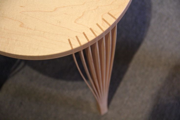 Furnier zukunft des materials designer möbel tisch bein
