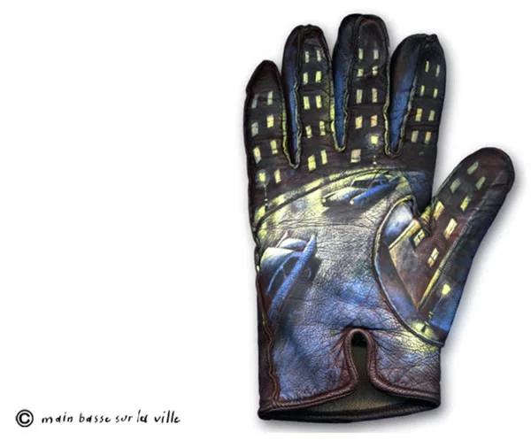 Moderne Skulpturen französische Künstler Gilbert Legrand handschuh bemalen