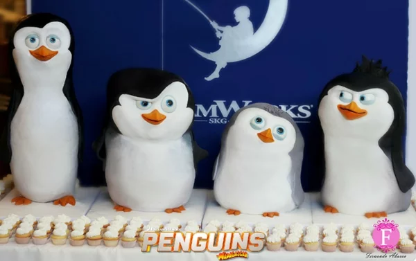 ausgefallene kuchen penguins of madagascar fernanda abarca