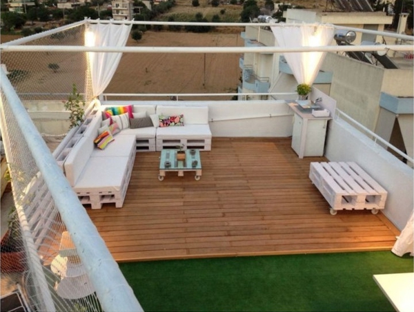 außenmöbel design Gartenmöbel aus Paletten terrassenmöbel