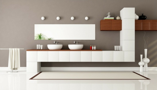 badeinrichtung design modern einheitlich holz weiß