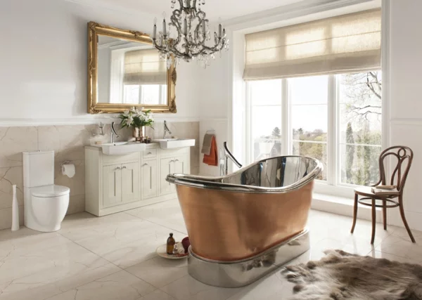 badeinrichtung neobarock modern luxus freistehende badewanne