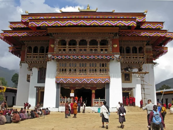 bhutan glück kloster gangteng