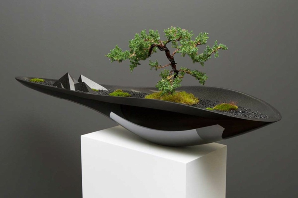 blumenkübel design bonsai gebirge